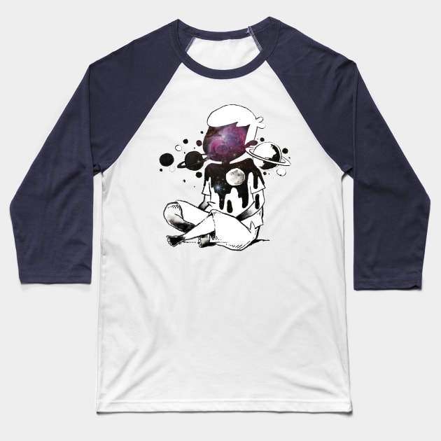 Swallowed into the universe Baseball T-Shirt by marcoliverfernandez